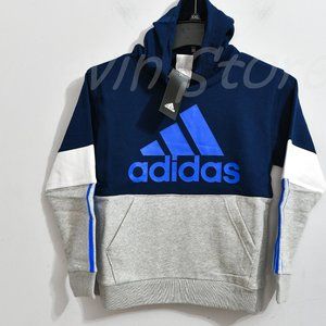 Adidas Boys' Youth Pullover Fleece Hoodie BLUE